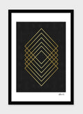 Minimalist and golden art I  Frame